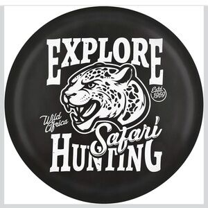 New Open Bag Explore Land 28-29.75” Spare Tire Cover Fit Trailer, RV, SUV, Truck